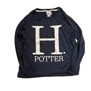 Harry Potter Blue Women's Cosplay Cozycore Pajama Top SZ M